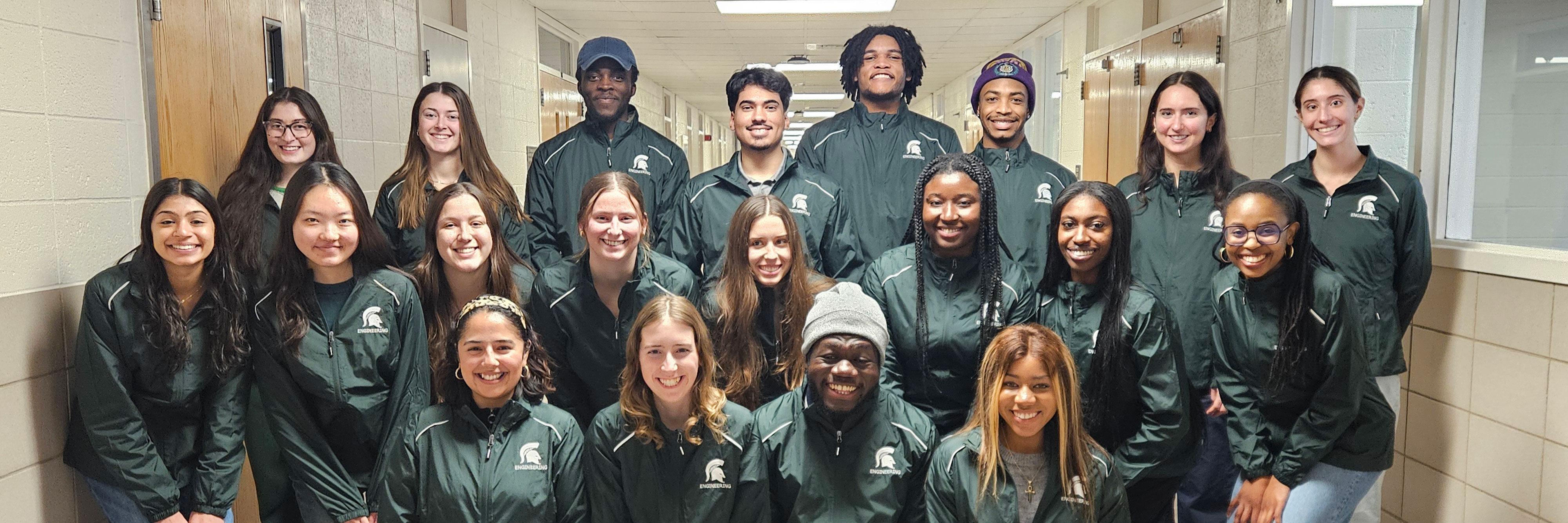 Students apart of the Broadening Participation K-12 ambassador team