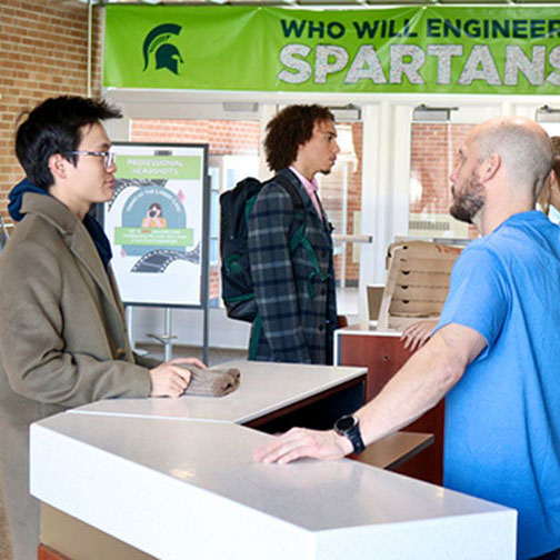 People in the EGR Lobby