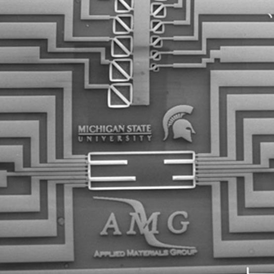 Close-up of a central processing unit (CPU)